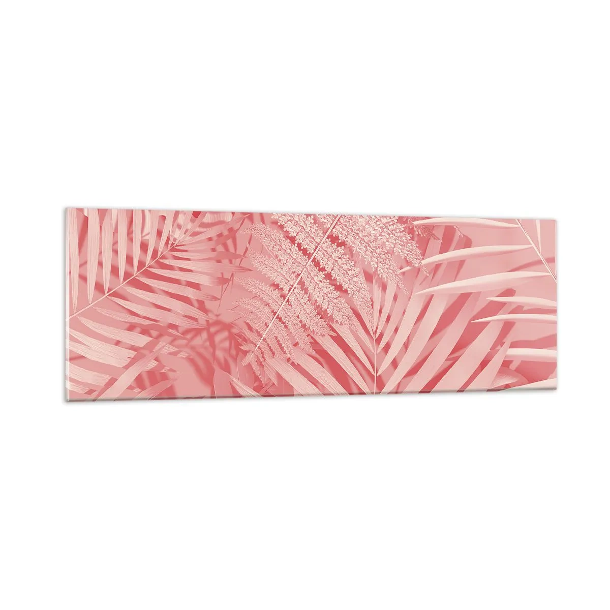 Obraz na szkle - Różowy koncept - 90x30 cm