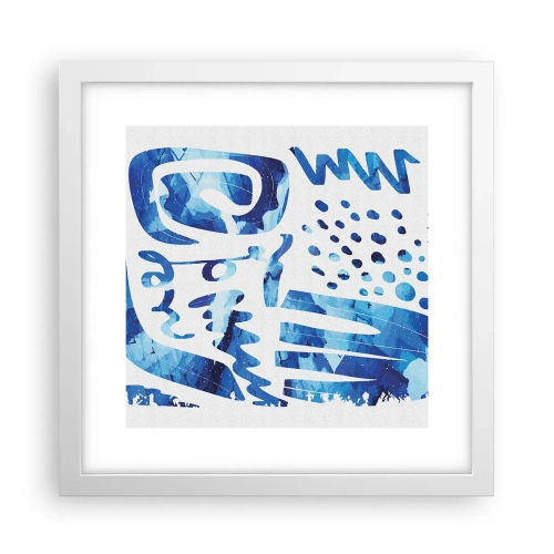 Plakat w białej ramie - Powrót do korzeni - 30x30 cm