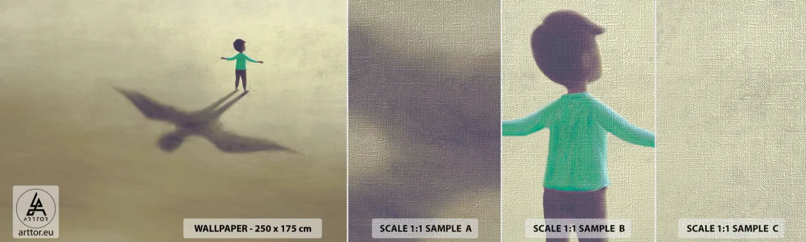 Fototapeta Próbka Premium Canvas - Bohater przyszłości - Abstrakcja, Fantasy, Sztuka - 100x30 cm