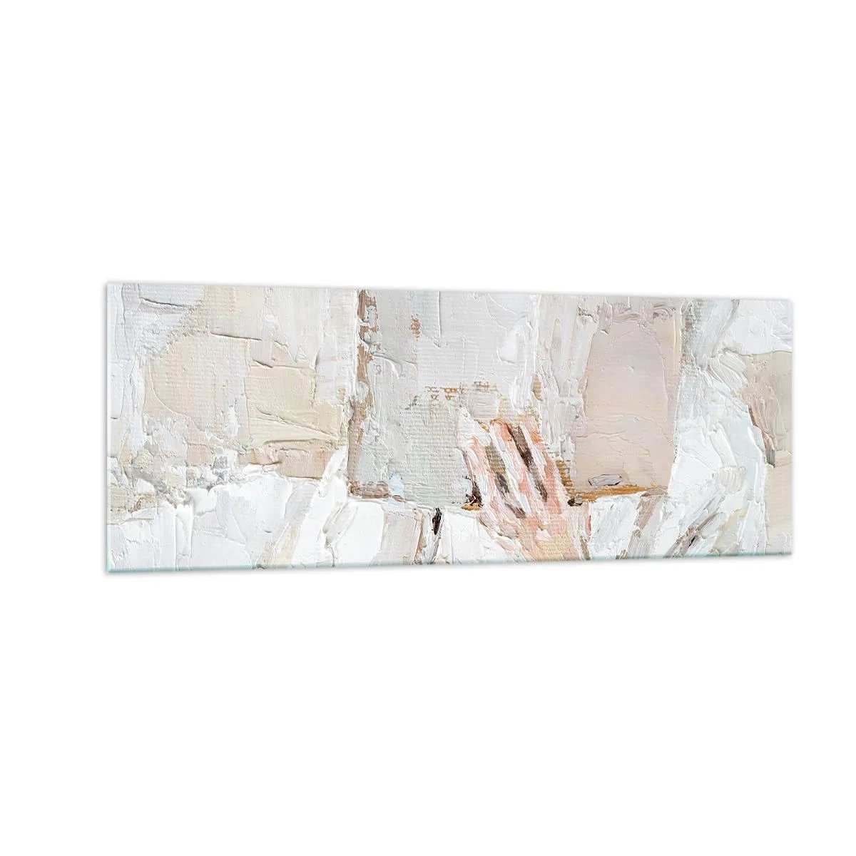 Obraz na szkle - Impresjonistyczny obraz dłoni trzymającej otwartą książkę - 140x50cm - W innym świecie - Nowoczesna dekoracja ścienna do salonu i sypialni ARTTOR