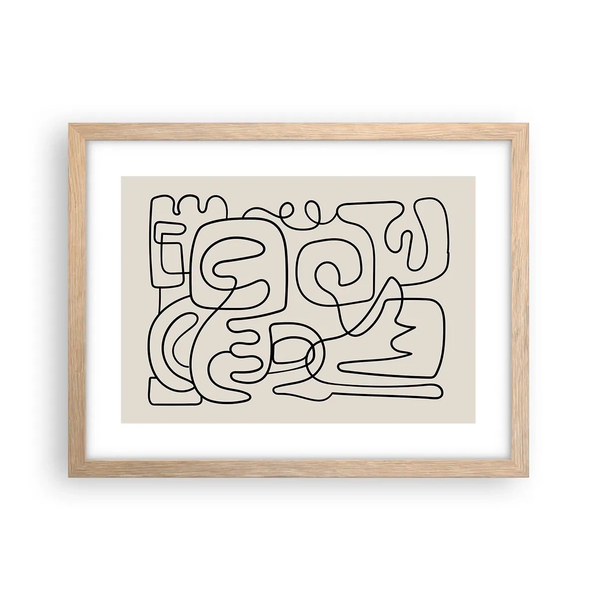 Plakat w ramie jasny dąb - Po śladzie - 40x30 cm