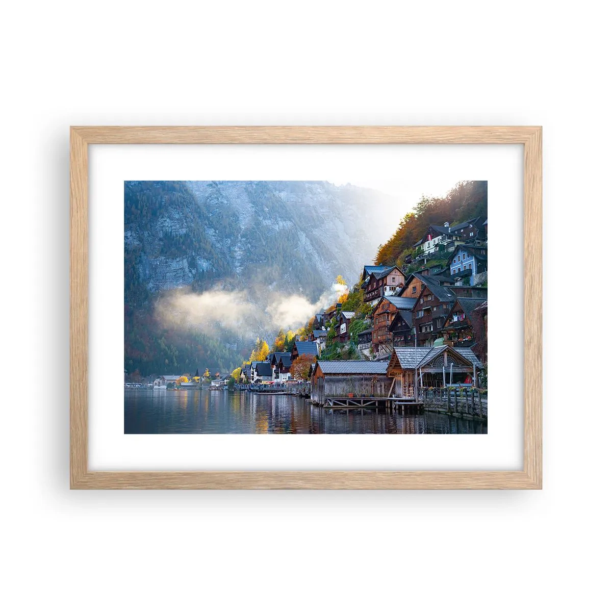 Plakat w ramie jasny dąb - Alpejskie klimaty - 40x30 cm
