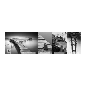 Fototapeta Próbka Standard Eco - Spokój zapomnianego brzegu - Krajobraz, Jezioro, Drewniany Pomost - 100x30 cm