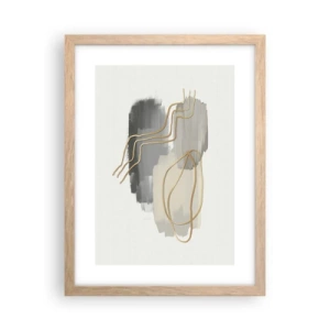 Plakat w ramie jasny dąb - Trwanie i ruch - 30x40 cm