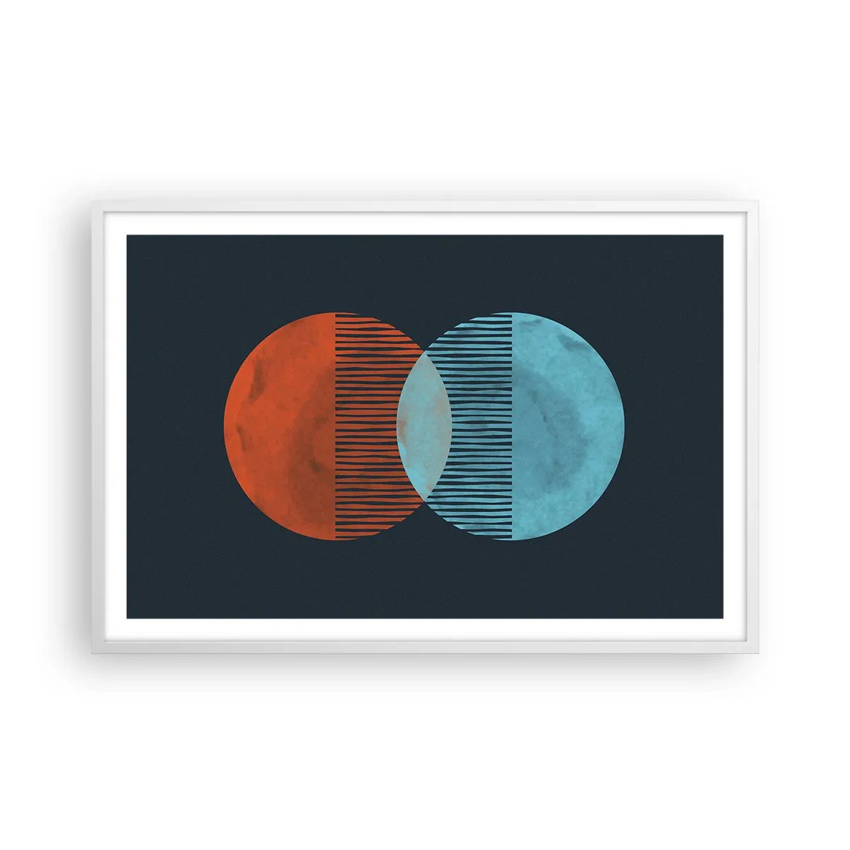 Plakat w białej ramie - Astronomiczna fantazja - 91x61 cm