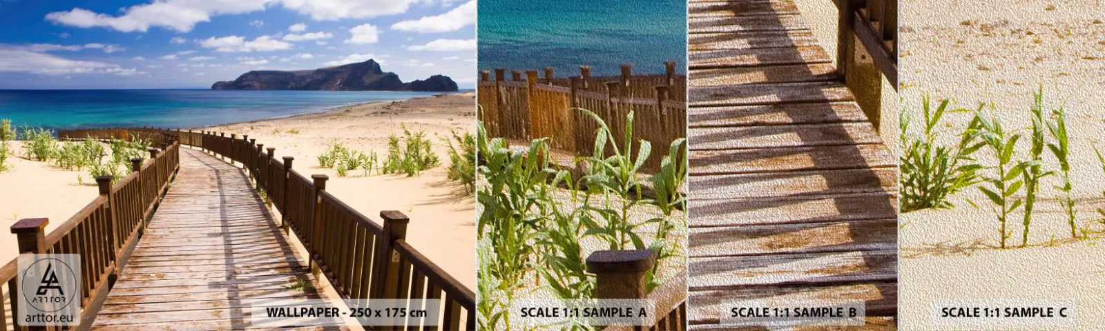 Fototapeta Próbka Premium Sand - Zabierz mnie na wyspy szczęśliwe - Krajobraz, Plaża, Madera - 100x30 cm