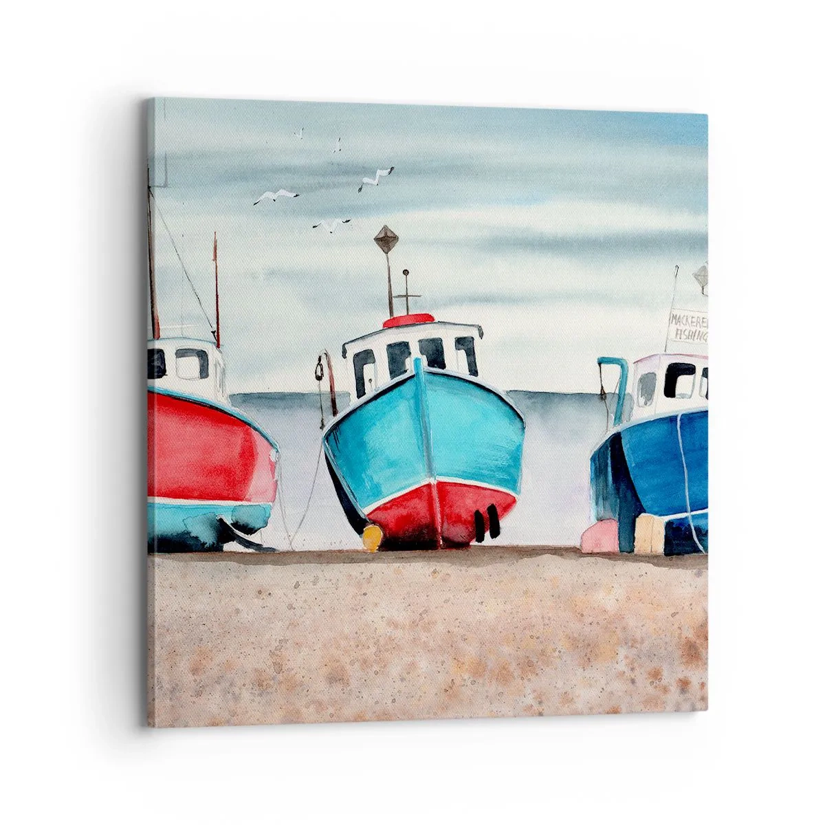 Obraz na płótnie - Gotowe na połów - 70x70 cm