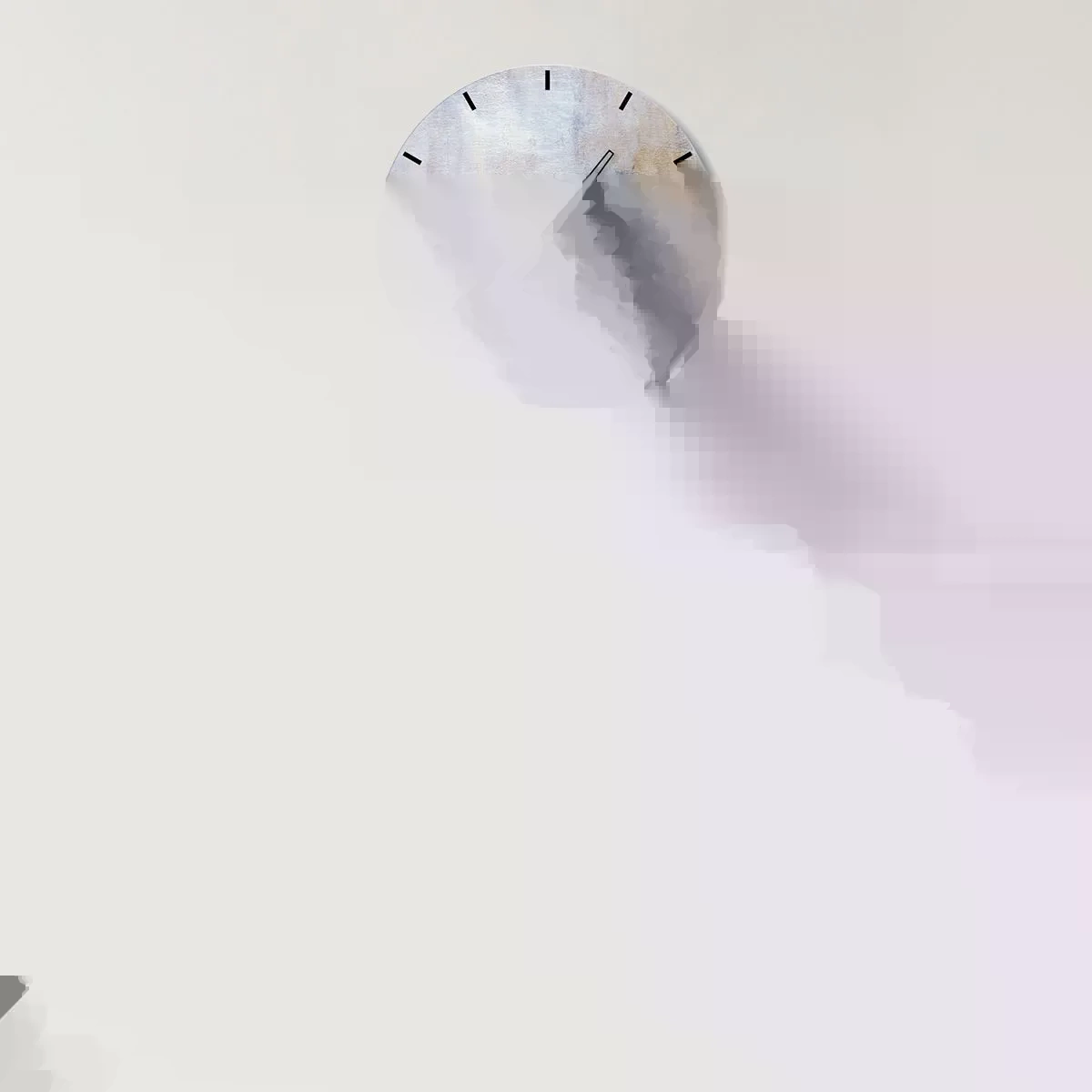 Zegar ścienny - Tony i akordy barw - 40x40 cm