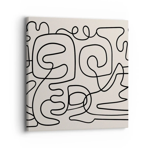 Obraz na płótnie - Po śladzie - 40x40 cm