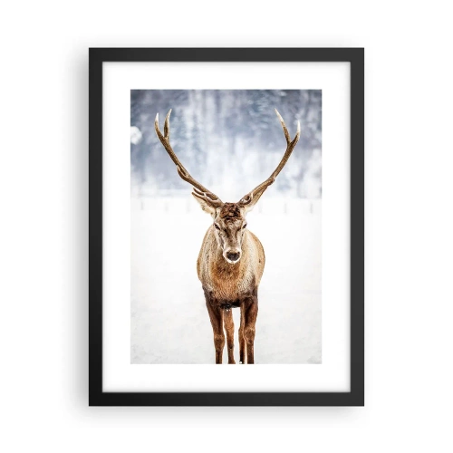 Plakat w czarnej ramie - Prosto ze śnieżnej mgły - 30x40 cm