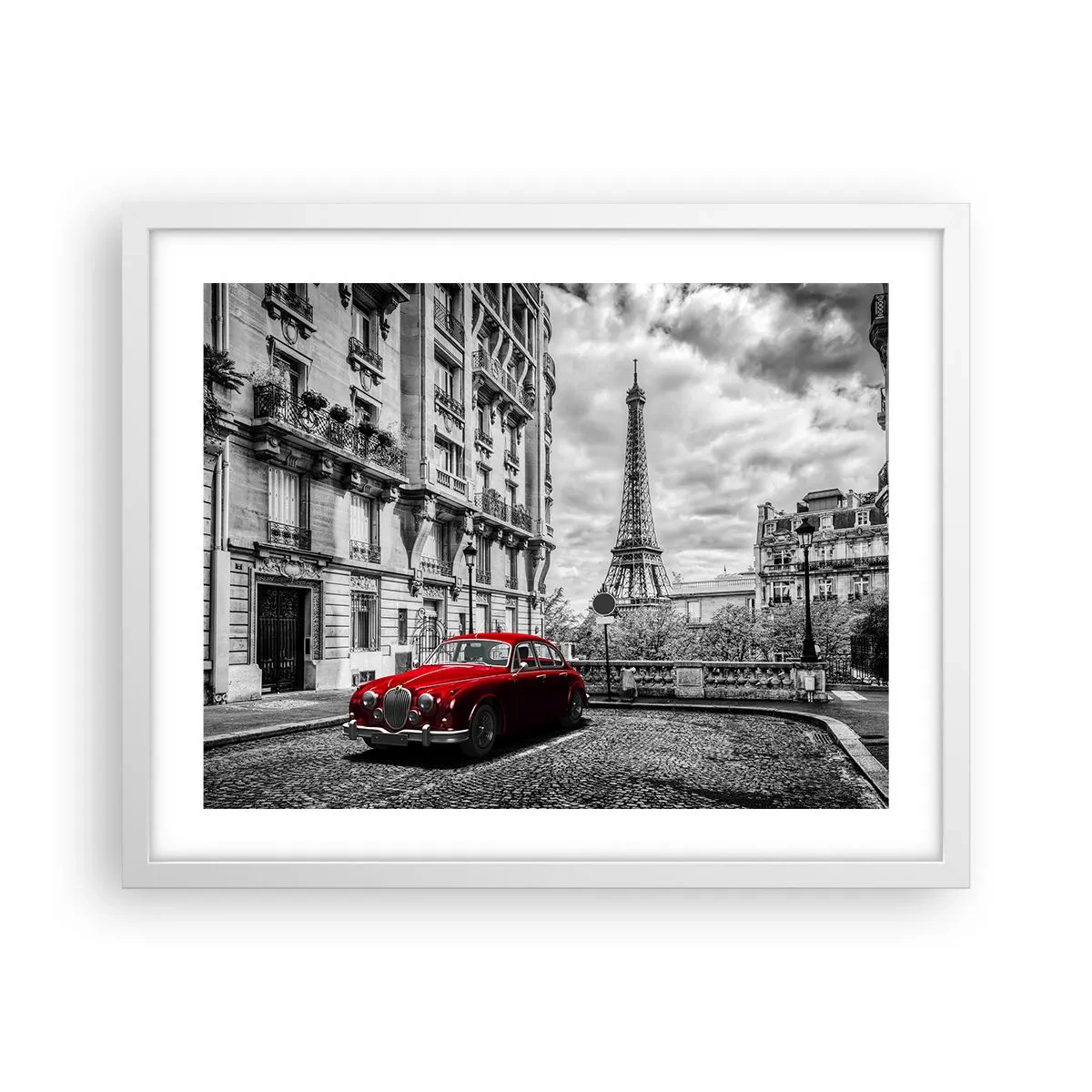 Plakat w białej ramie - Drapieżnik w mieście - 50x40 cm