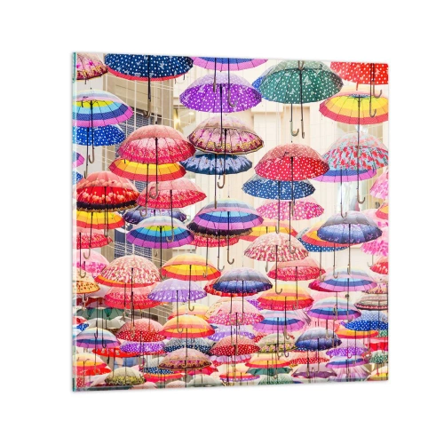 Obraz na szkle - Miejska łąka - 50x50 cm