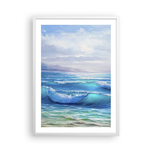 Plakat w białej ramie - Niesie ukojenie - 50x70 cm