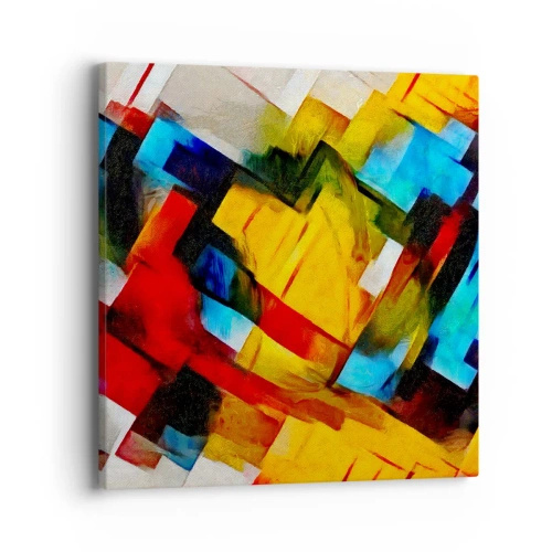Obraz na płótnie - Różnobarwny przekładaniec - 40x40 cm