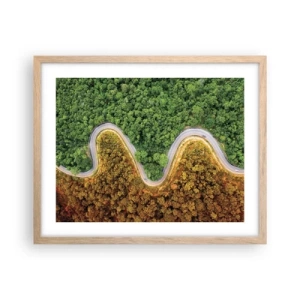 Plakat w ramie jasny dąb - Granice i przełomy - 50x40 cm