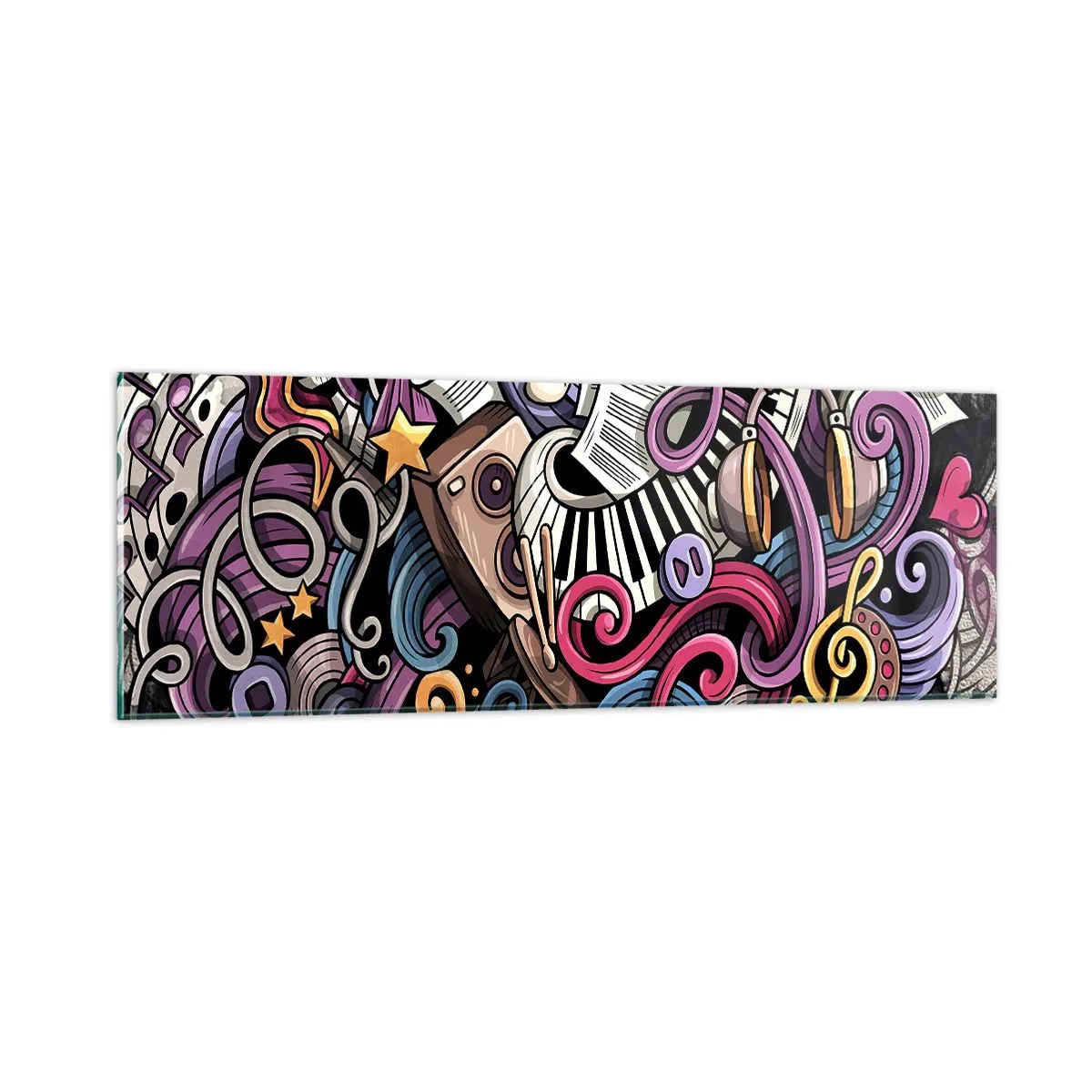 Obraz na szkle - Skomplikowana melodia - 90x30 cm