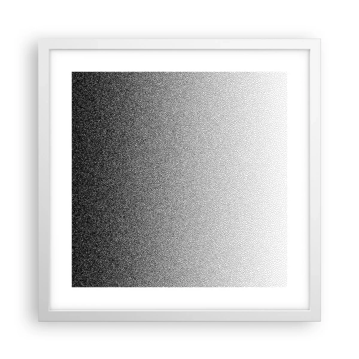 Plakat w białej ramie - W stronę światła - 40x40 cm