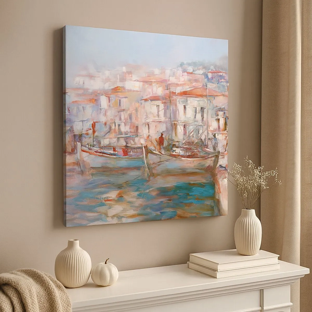 Obraz na płótnie - Pastelowe wakacje - 30x30 cm