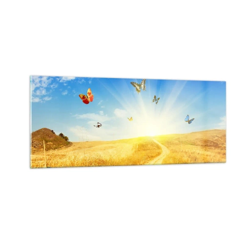 Obraz na szkle - I jak tu nie kochać lata? - 100x40 cm