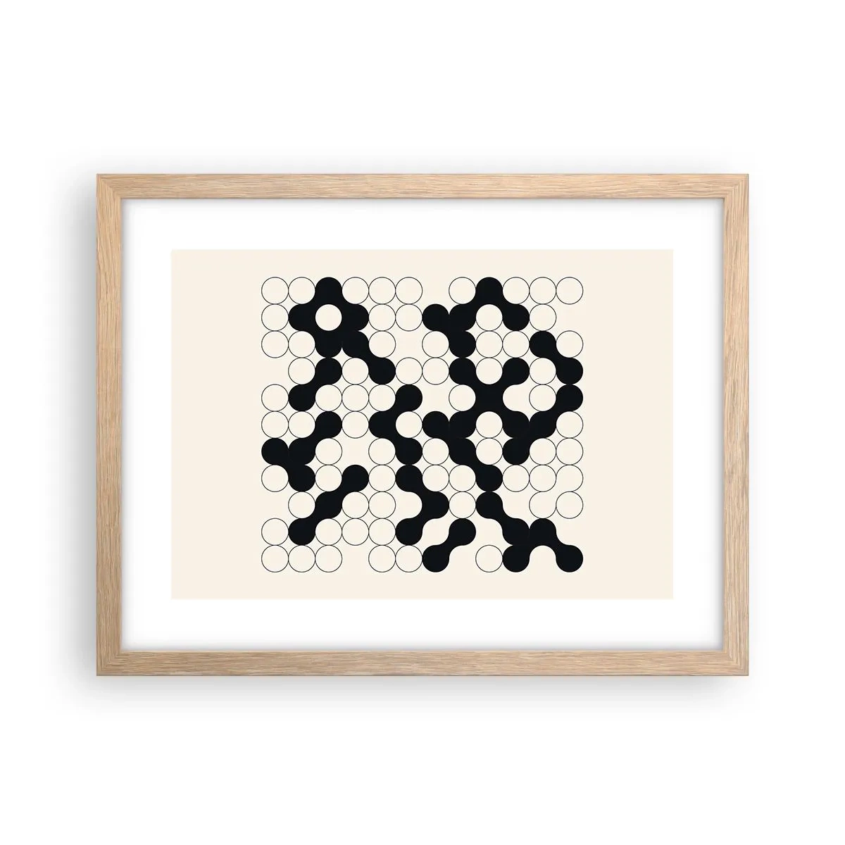 Plakat w ramie jasny dąb - Chińska gra – wariacja - 40x30 cm