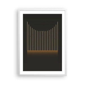 Plakat w białej ramie - Zbadać ciemność - 50x70 cm