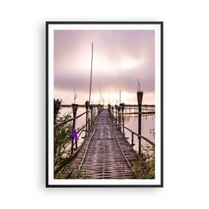 Plakat w czarnej ramie - Spokój i cisza Azji - 70x100 cm