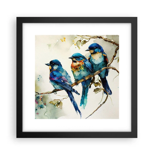 Plakat w czarnej ramie - Obraził się? - 30x30 cm