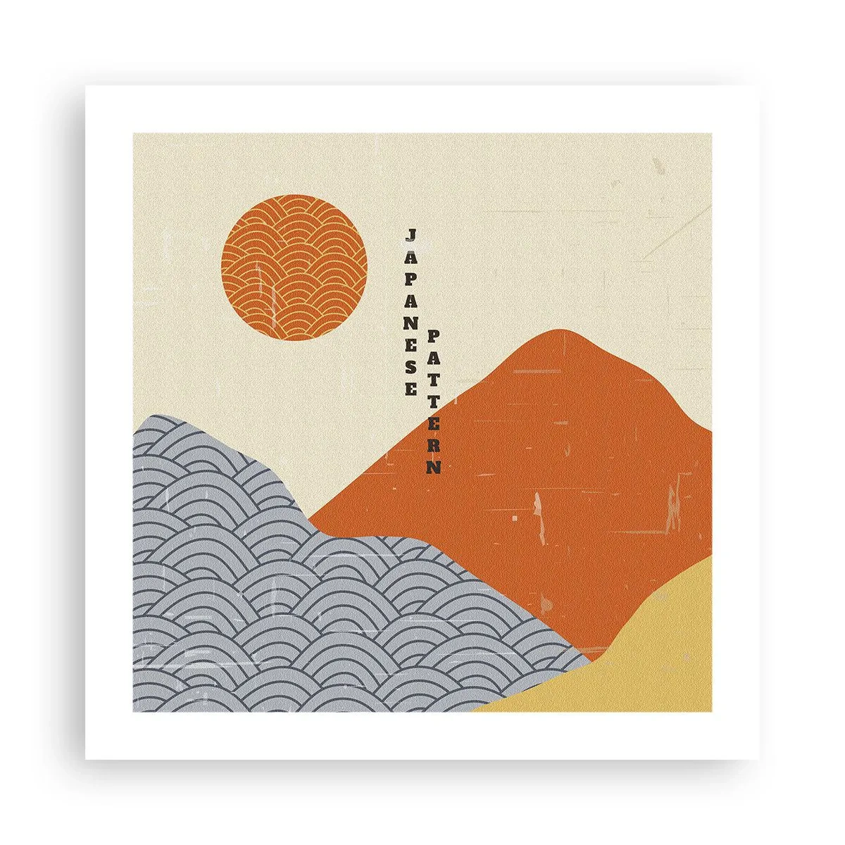 Plakat - W japońskim duchu - 50x50 cm