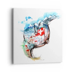 Obraz na płótnie - Duch Szwajcarii - 30x30 cm
