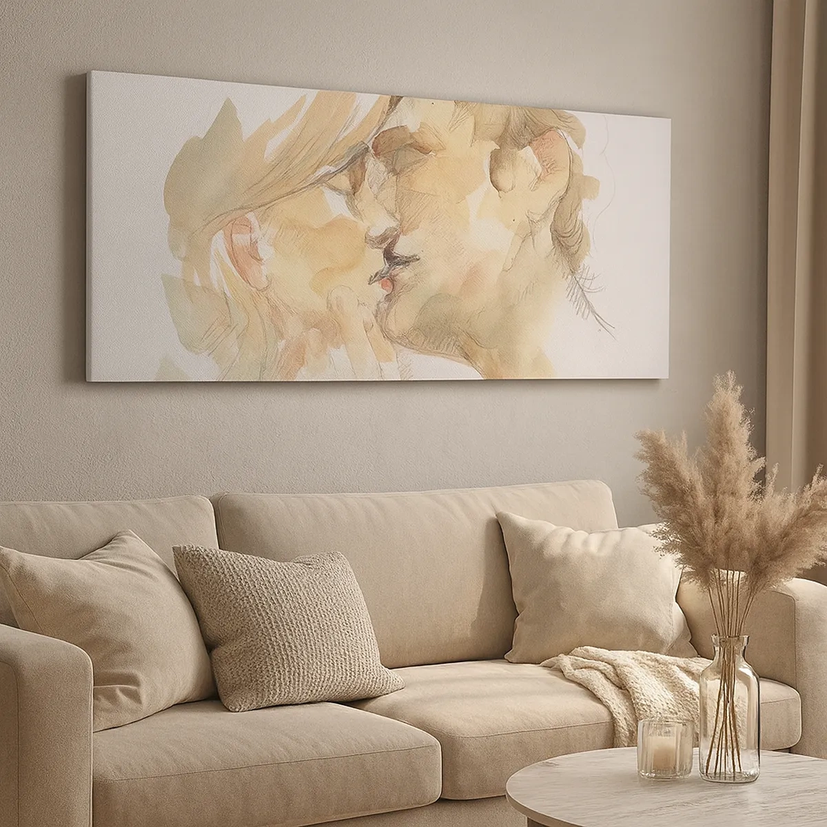 Obraz na płótnie - Odnaleziona połowa? - 30x30 cm