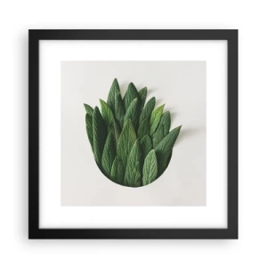 Plakat w czarnej ramie - Nieposkromiona ciekawość - 30x30 cm