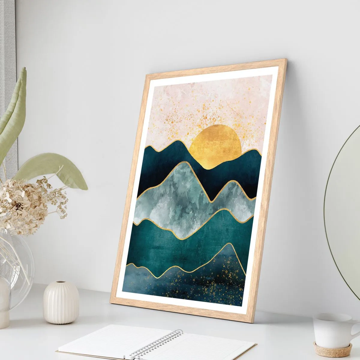 Plakat w ramie jasny dąb - Za siedmioma górami - 70x100 cm