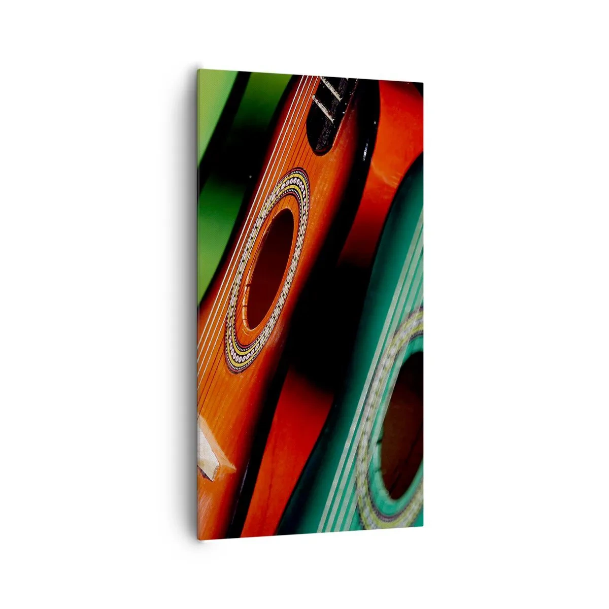 Obraz na płótnie - Gitara ma wiele barw - 65x120 cm