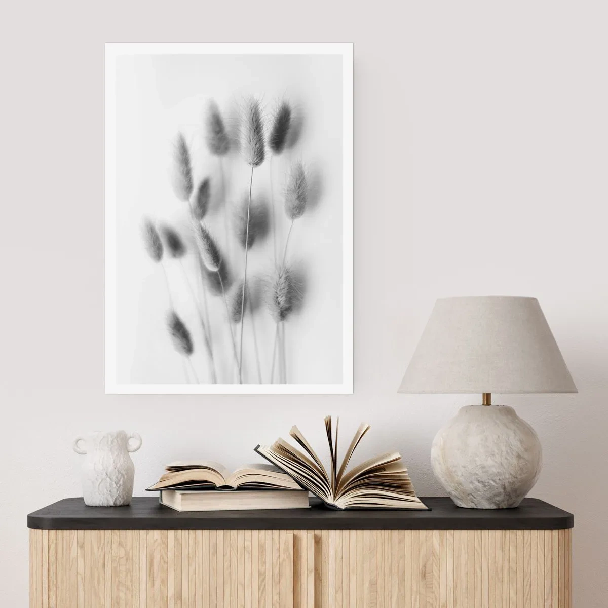 Plakat - Jej puszystość trawa - 61x91 cm