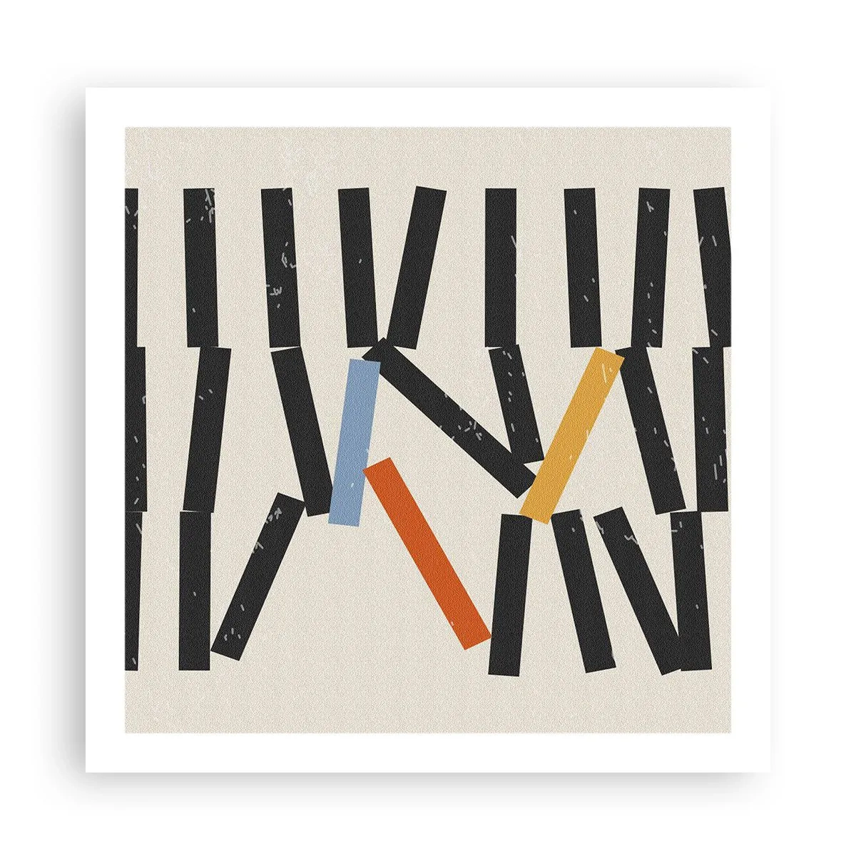 Plakat - Domino – kompozycja - 60x60 cm