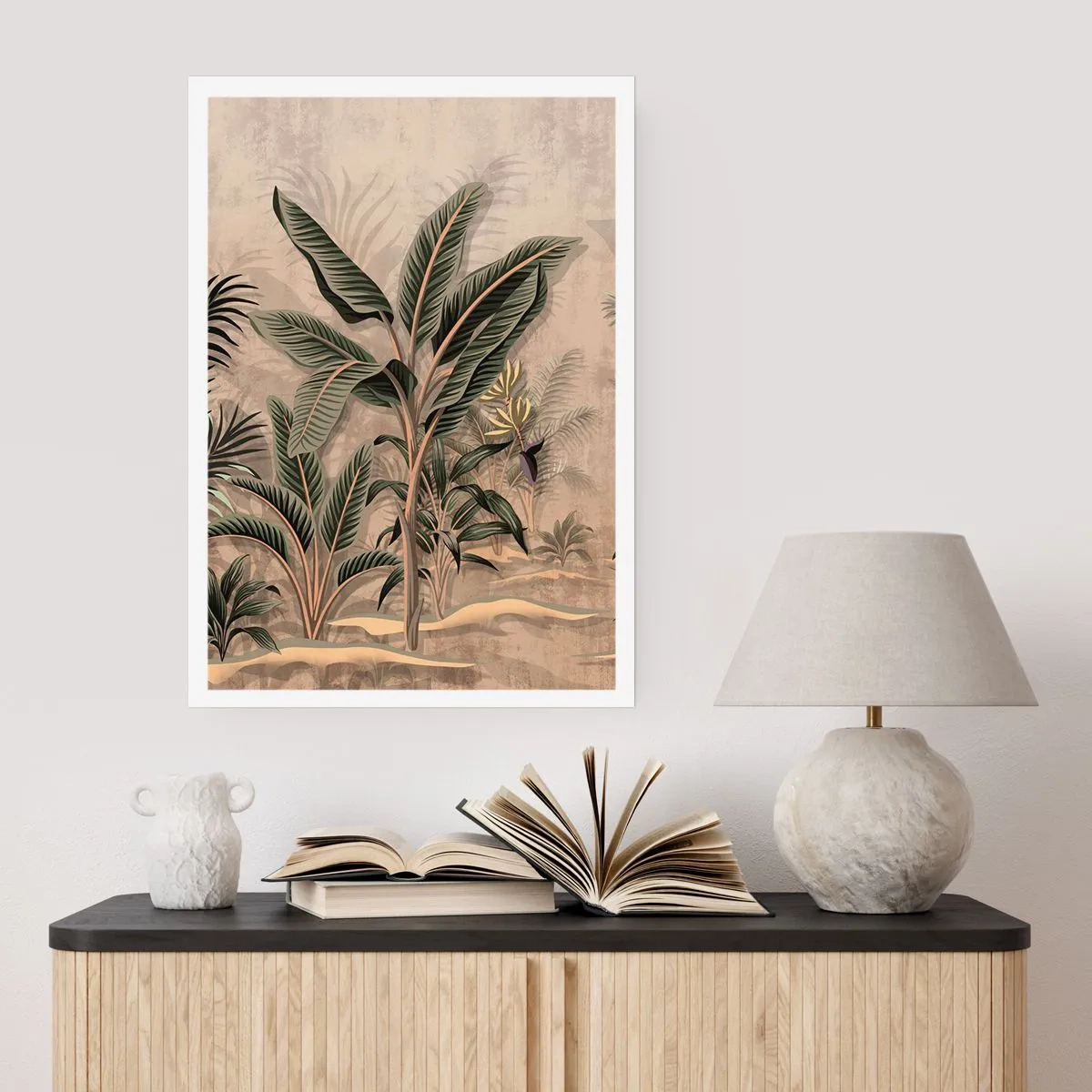 Plakat - Rycina w kolonialnym stylu - 70x100 cm