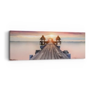 Obraz na płótnie - Zachód na wschodzie - 90x30 cm