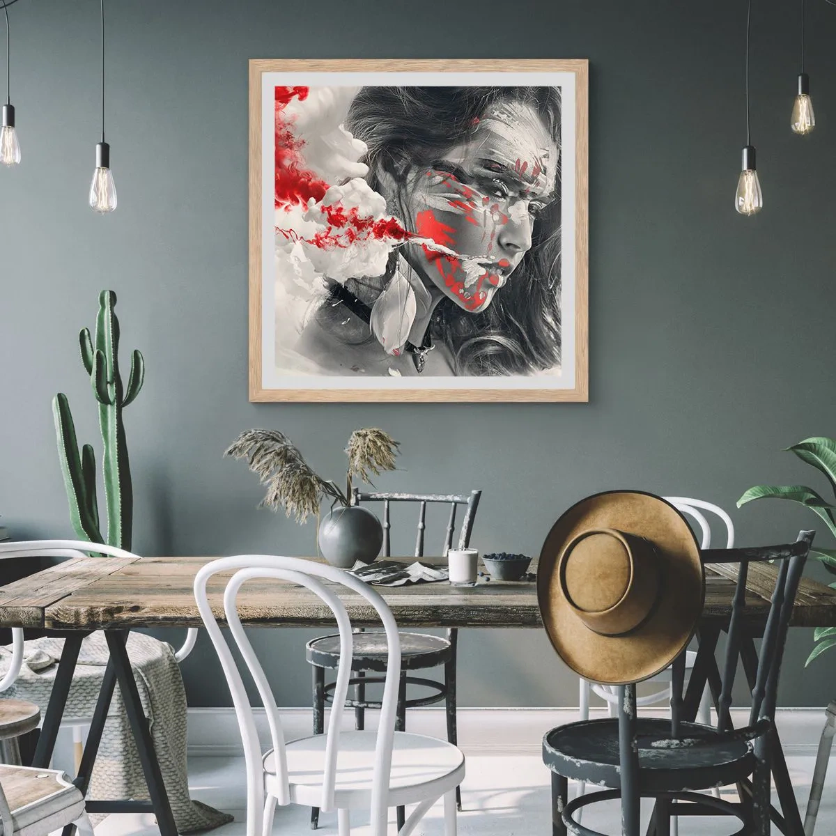 Plakat w ramie jasny dąb - W oparach absurdu - 50x50 cm