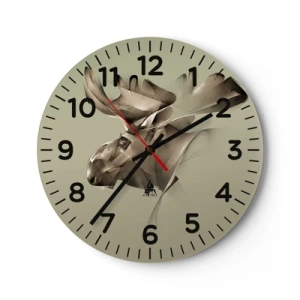 Zegar ścienny - Łagodna siła spokoju - 40x40 cm