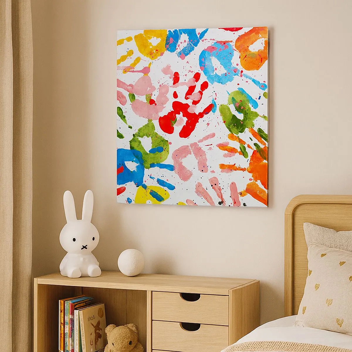 Obraz na płótnie - Idź po śladach - 30x30 cm