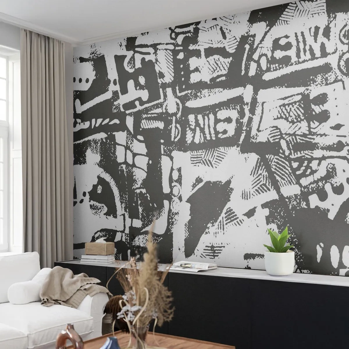 Fototapeta Samoprzylepna Deluxe Sticker - Porządek czy chaos? - Abstrakcja, Grafika, Sztuka - 250x175 cm