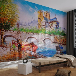 Fototapeta Premium Canvas - Ich czas nigdy nie mija - Miasto, Paryż, Architektura - 350x256 cm