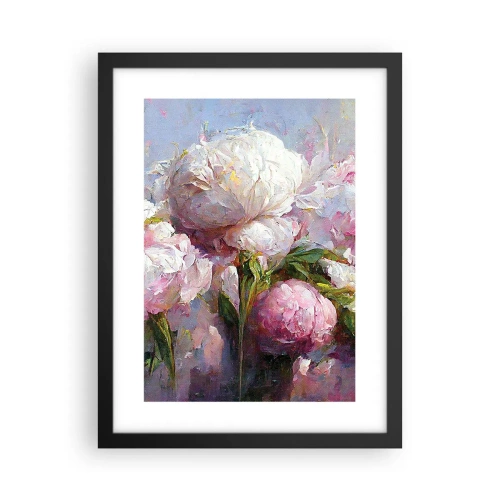 Plakat w czarnej ramie - Kipiący życiem bukiet - 30x40 cm