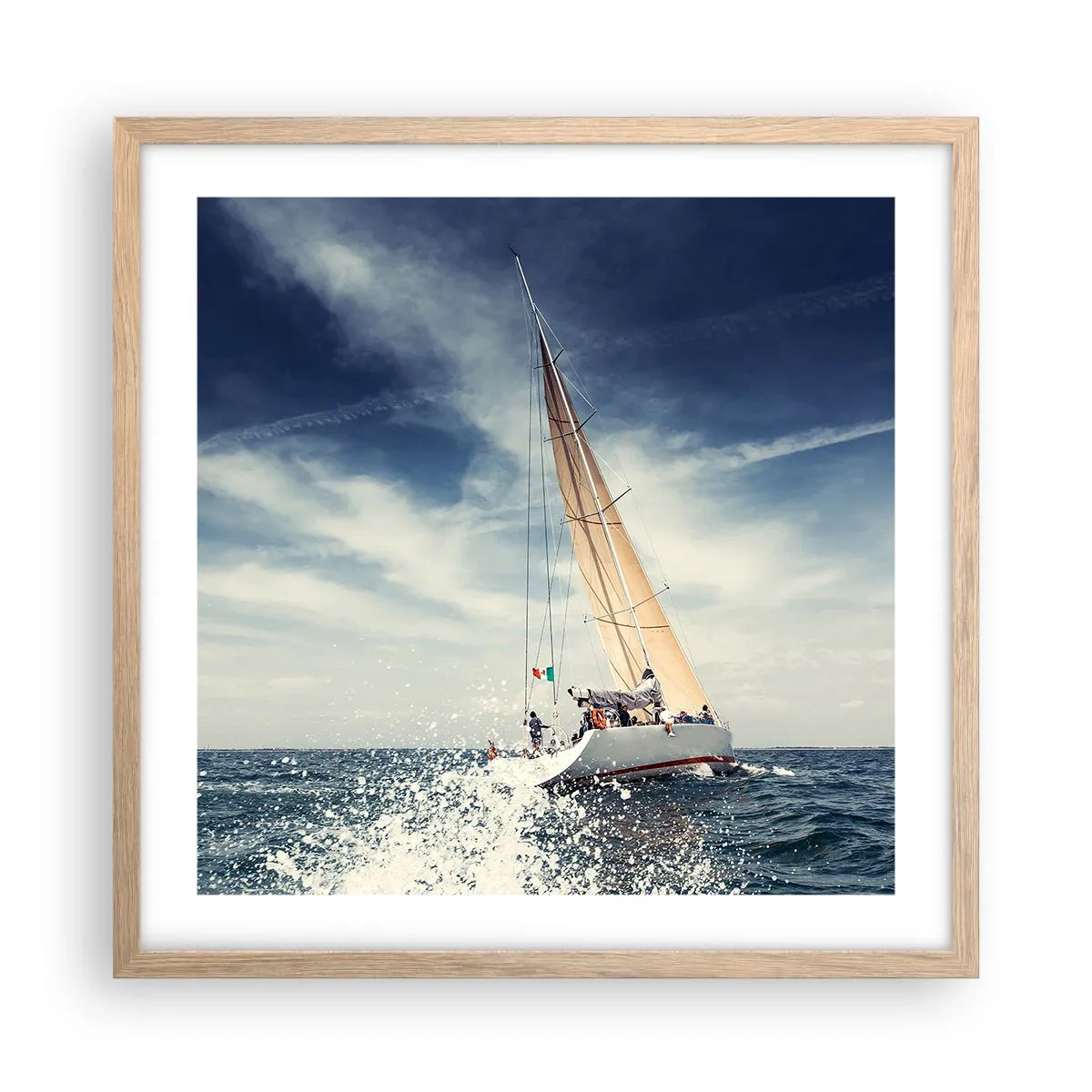 Plakat w ramie jasny dąb - Nas nie dogonią! - 50x50 cm