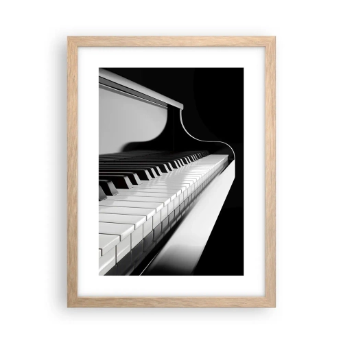 Plakat w ramie jasny dąb - Harmonia kształtów i barw - 30x40 cm