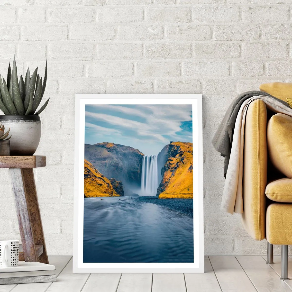 Plakat w białej ramie - Wieczne trwanie, wieczny ruch - 50x70 cm