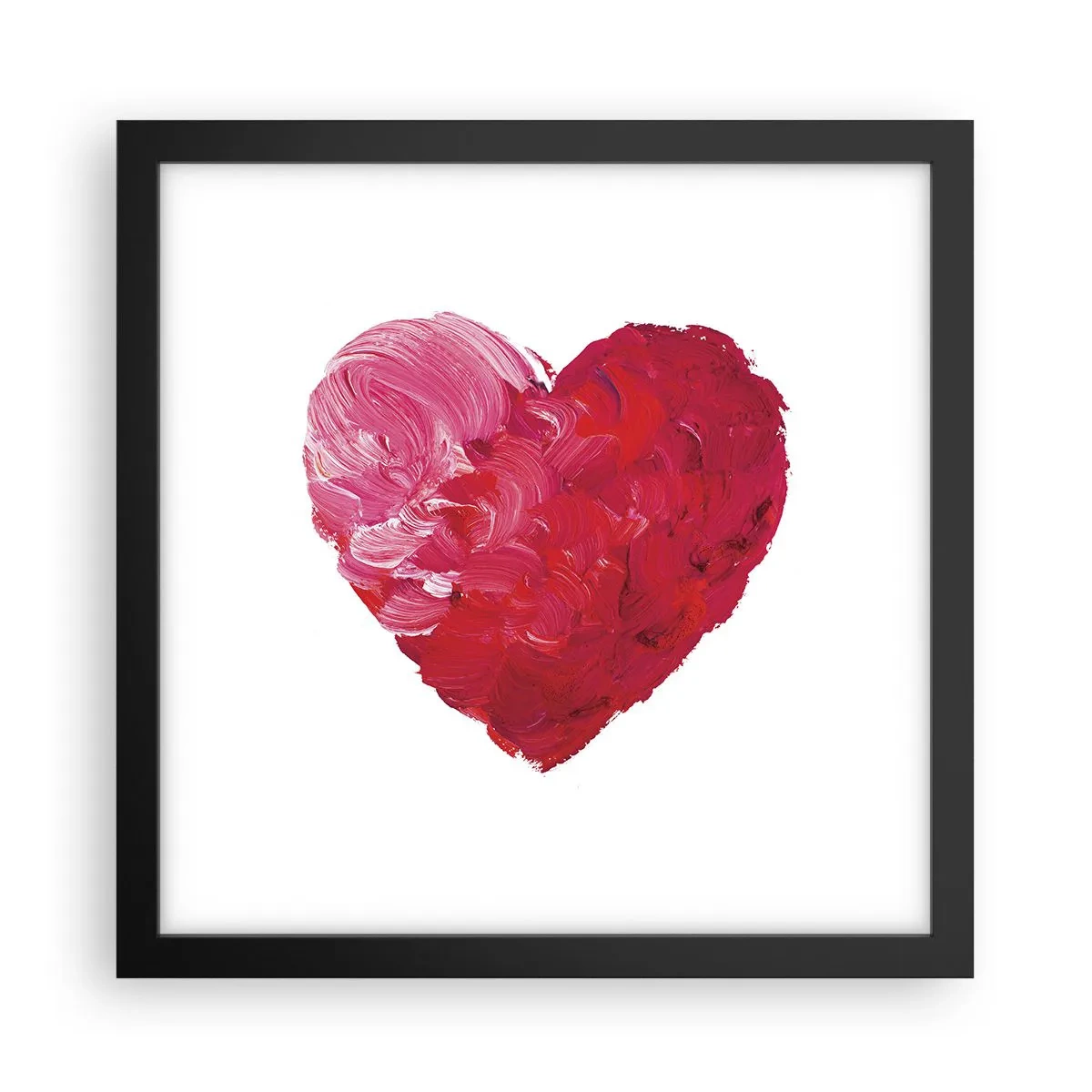 Plakat w czarnej ramie - All you need is love - 30x30 cm