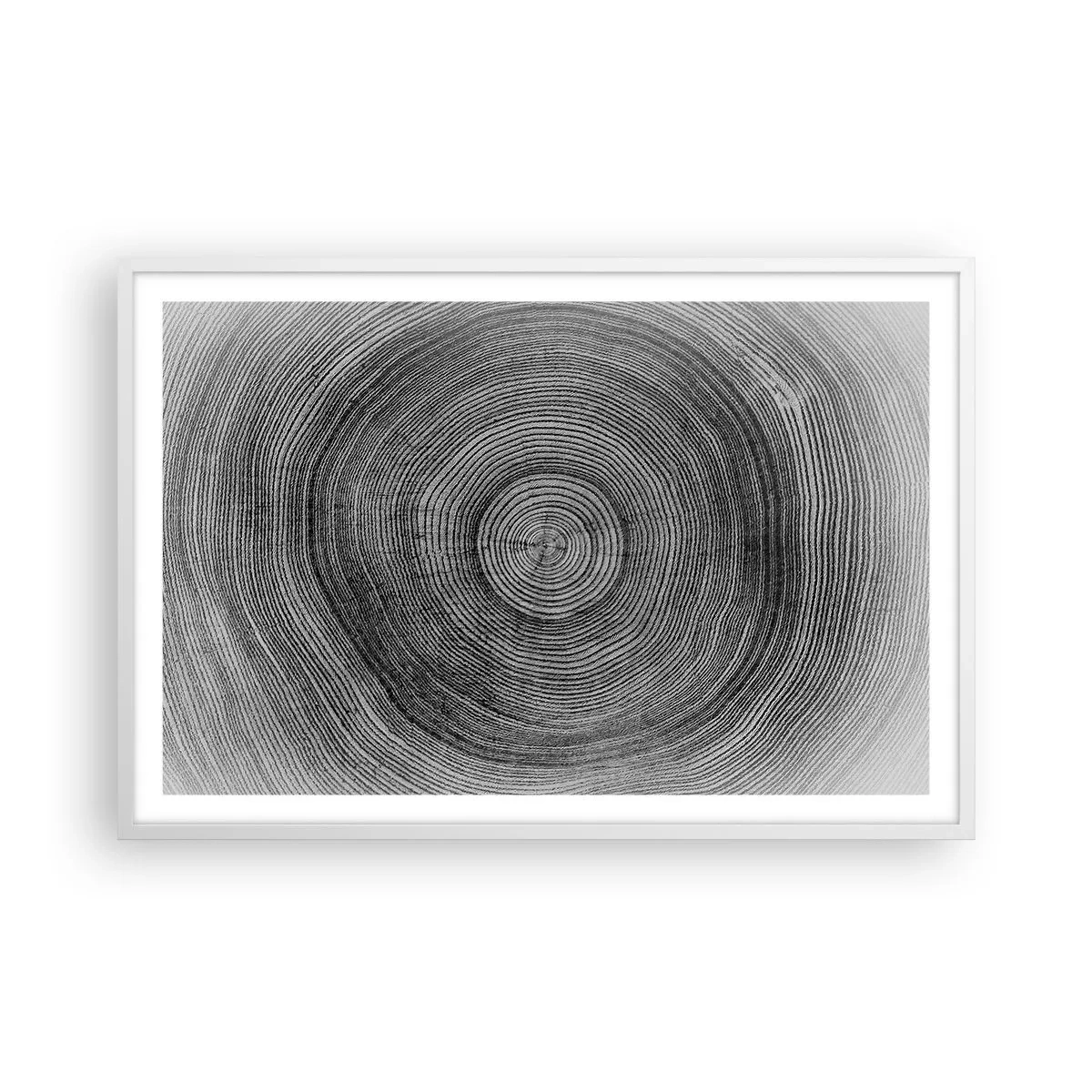 Plakat w białej ramie - Znak czasu - 91x61 cm