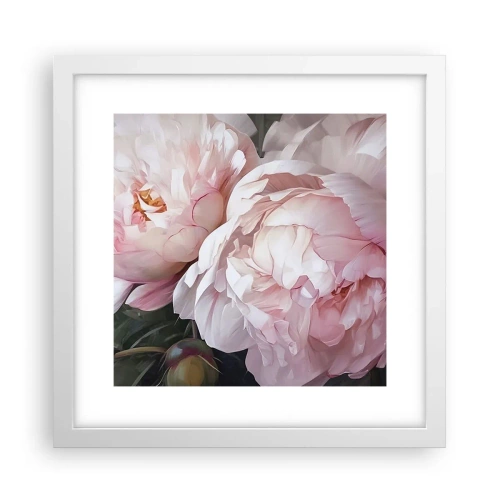 Plakat w białej ramie - Zatrzymane w rozkwicie - 30x30 cm