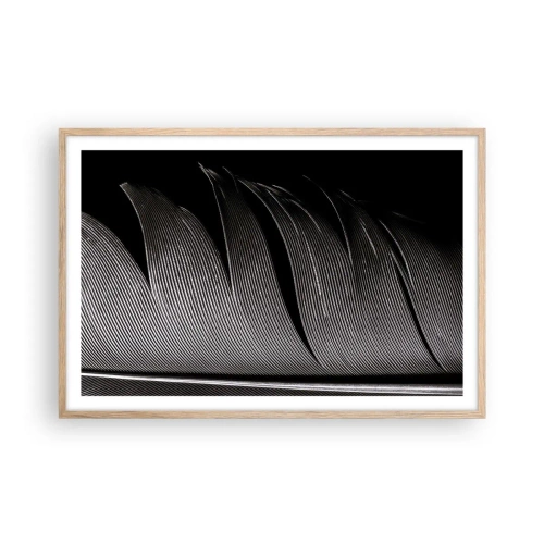 Plakat w ramie jasny dąb - Pióro – cudowna konstrukcja - 91x61 cm